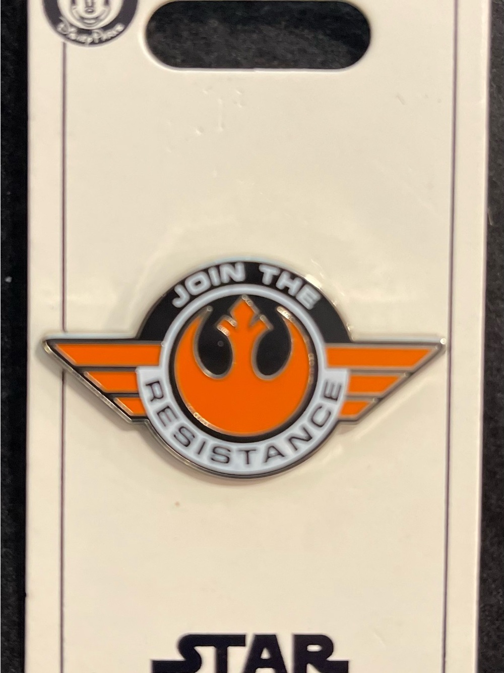 Star Wars Resistance Emblem Enamel Pin - Orange, Black & White
